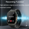 A70 1.96 Inch Health Monitoring Multifunctional IP68 Waterproof Bluetooth Call Smart Watch(Black)