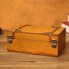 Antique Distressed Cosmetic Storage Box Dressing Table Props For Shooting ScenesSpecification 6281-01GK02 Red + Lock