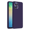 For Samsung Galaxy A06 4G Nano Lens Cover Liquid Silicone Phone Case(Dark Purple)