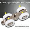 2pcs /Set Small Wooden Door Sliding Door Suspension Track Pulley Sliding Door Fittings