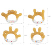 Rattle Baby Teether Soothing Pacifier Teething Stick Newborn Anti-Eating Hand Silicone Toy, Style: 666 Gesture+Box