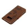 For Galaxy S8 Butterflies Embossing Horizontal Flip Leather Case with Holder & Card Slots & Wallet & Lanyard(Brown)
