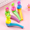 10 PCS Children Toy Suspension Blow Ball Nostalgic Toy Blowing Music Magic Hanging Ball, Random Color Delivery