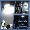 2 PCS 31mm DC12V-24V 3W 6000K 660LM 6LEDs SMD-3030 Car Reading Lamp / License Plate Light