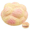 Large Scented Cream Puff Squishy Slow Rising Straps Soft Squeeze Simulate Pineapple Bread Cake Gift Kid Fun Toy Size: 25x13cm(Pink)
