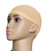 5pcs High Elastic Silk Socks Fake Hair Net Wig Liner Caps Snood Mesh, B(Flesh Color)