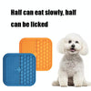 Large Orange Silicone Lick Mat - Slow Feeder Dog & Cat Bowl