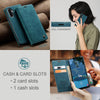 For Samsung Galaxy A36 CaseMe 013 Multifunctional Horizontal Flip Leather Phone Case(Blue)