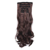 50cm 16 Card Long Curly Hair Wig Seamless Hair Extension Piece(6.4#)