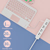 871 9.7 Inch Portable Tablet Bluetooth Keyboard With Touchpad + Mouse Set for iPad(White + Mouse)