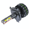 150W Four Copper Tube 24 LED Spotlight Car Headlight, Bulb: H4