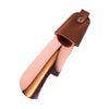 AD201 Portable Short Leather Shoehorn(Rose Gold)