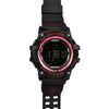 EX16 1.12 Inch FSTN LCD Full Angle Screen Display Sport Smart Watch, IP67 Waterproof, Support Pedometer / Stopwatch / Alarm / Notification Remind / Call Notify / Camera Remote Control / Calories Burned, Compatible with Android and iOS Phones(Red)