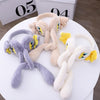 Cartoon Little Duck Ears Moving Winter Warm Earmuffs Press Airbag Earmuffs Cute Ear Warmer for Children, Size: One Size(Milky White)