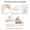 H01 Portable Home Use Laser IPL Hair Removal Devicepainless Epilator Permanent, Specification:EU Plug(Black)