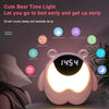 Creative USB Charging Time Light Childrens Bedroom Smart Timer Bedside Alarm Clock, Style:Seven Color Models 3W(Blue)