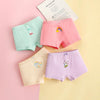 4pcs/set Children Lycra Cotton Boxer Briefs Boys & Girls Pants, Height: 120cm(Girl Clouds Series)