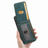 For Samsung Galaxy S21+ 5G Retro Splitable Magnetic Stand Card Bag Leather Phone Case(Green)