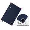 For iPad mini 6 / mini 2024 TPU Leather Back Tablet Case with Wristband(Dark Blue)