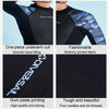 DIVE & SAIL 2mm Mens One Piece Long Sleeve Warm Wetsuit Surf Snorkeling Winter Wetsuit, Size: XXL(Black)