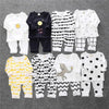 Children Cartoon Cotton Underwear Care Belly Pajamas Set, Size:XXL(Black Wave)