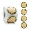 Kraft Paper Flower Plant Sticker Gift Packaging Decoration Sticker, Size: 5.0cm(B-91-50)