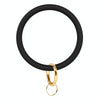 SiB005 Large Round Silicone Bracelet Keychain Outdoor Sports Silicone Bracelet(Black)