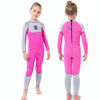 SLINX 1902 Long Sleeve Warm Kids Sun Protection Wetsuit, Size: XL(Vitality Begonia)