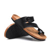 Couple Cork Slippers Men Summer Flip-flops Beach Sandals, Size: 43(Black)