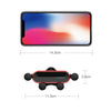 HAMTOD Little One Car Gravity Invisible Telescopic Mobile Phone Mount Holder (Black)