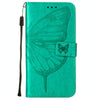 For Alcatel 1L 2021 Embossed Butterfly Leather Phone Case(Green)