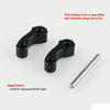 OT243 2 PCS Aluminum Alloy Window Latch Hinge Pivot for 95-04 Tacoma 00-06 Tundra Rear Quarter BL