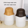 Desktop USB Humidifier Wood Grain Air Aromatherapy Night Light(Dark Color)