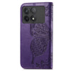 For Xiaomi Redmi K70 Butterfly Love Flower Embossed Leather Phone Case(Dark Purple)