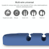 6 Holes Bear Silicone Desktop Data Cable Organizing And Fixing Device(Black)