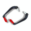 2 PCS Motorcycle Modification Accessories Striped Horn Shape Gear Brake Clutch Handbrake(Red)