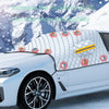SUITU R-3945 Car Winter Front Glass Snow Shield Defrost Sunshade Thickened Car Clothing, Style: 12 Magnets Three Layers Thickened