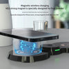 H20 15W 3 in 1 Transparent Magnetic Wireless Charger(Black)