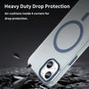 For iPhone 13 MagSafe Frosted Translucent TPU + PC Full Coverage Phone Case(Dark Blue)
