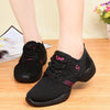 Soft Bottom Mesh Breathable Modern Dance Shoes Heightening Shoes for Women, Shoe Size:41(876 Black)