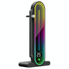 COOLMOON GH3 Pro Computer ARGB Vertical Adjustable Lens Graphics Card Holder, Style: Temperature Display Upgrade Black