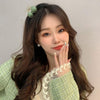Green Pearl Acrylic Hair Clip Multifunctional Hair Accessories Clip, Style: 3 Beads
