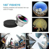 3 in 1 Photo Lens Kits (180 Degree Fisheye Lens + Super Wide Lens + Macro Lens), For iPhone, Galaxy, Sony, Lenovo, HTC, Huawei, Google, LG, Xiaomi, other Smartphones(Silver)
