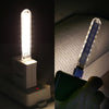 8LEDs 5V 200LM USB LED Book Light Portable Night Light, with Micro Adapter(Warm White)