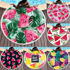 BL003 Microfiber and Fringed Soft Comfortable Circular Print Beach Towel