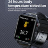 TK11P 1.83 inch IPS Screen IP68 Waterproof Silicone Band Smart Watch, Support Stress Monitoring / ECG (Red)