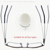 Progressive Multifocal Presbyopic Glasses Anti-blue Light Mobile Phone Glasses, Degree: +100(Wine Red)