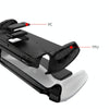 For Sony PlayStation Portal  TPU Stripe Game Console Case with Holder(White)