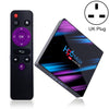 H96 Max-3318 4K Ultra HD Android TV Box with Remote Controller, Android 10.0, RK3318 Quad-Core 64bit Cortex-A53, 4GB+64GB, Support TF Card / USBx2 / AV / Ethernet, Plug Specification:UK Plug
