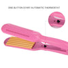 220V Professional Ceramic Corrugated Curling Iron(Rose red)